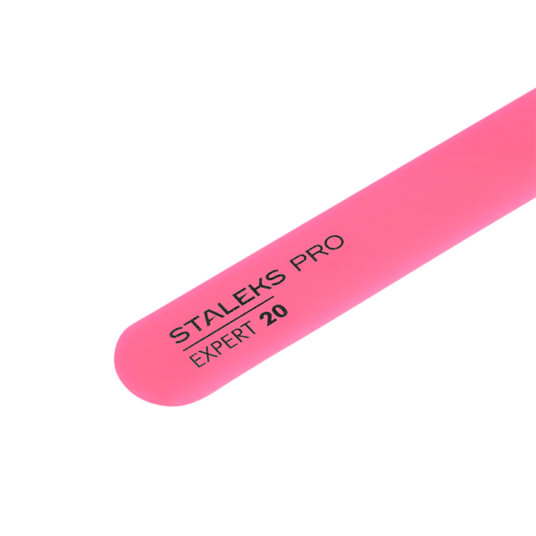 Staleks Beveled plastic nail file, straight (base) EXPERT 20