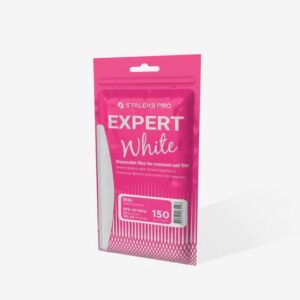 Staleks White disposable files for crescent nail file EXPERT 42 150 grit