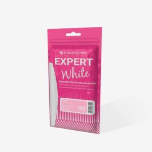 Staleks White disposable files for crescent nail file EXPERT 42 180 grit