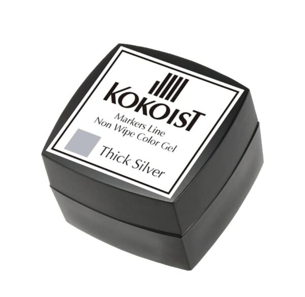 Kokoist ML-04 Markers Line Non Wipe Color Gel Thick, Silver