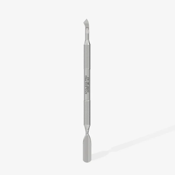 Staleks EXPERT 30 TYPE 4.2 Manicure pusher (rounded wide pusher and bent blade)