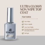Kokoist Ultra Glossy Non Wipe Top Coat Gel,15ml