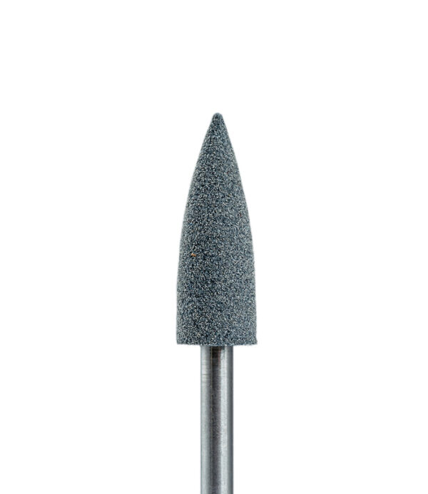 Silicone Dull Cone Polishing Nail Bit, Dark Grey 6mm
