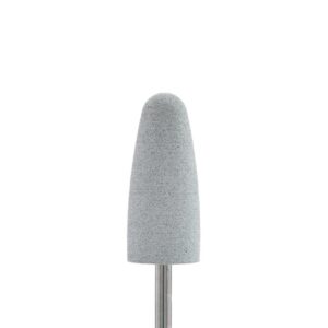 Global Fashion Silicone Dull Cone Polishing Nail Bit, Light Grey 10mm