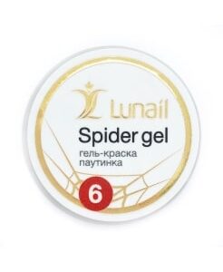 LUNAIL GEL PAINT SPIDER “6” Red 5ML