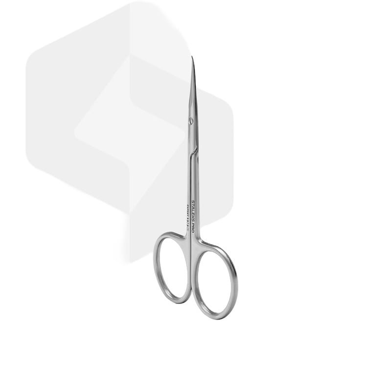 Staleks Professional cuticle scissors with hook for left-handed EXPERT 13  TYPE 3