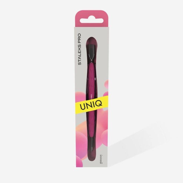 Staleks “Gummy” UNIQ 10 TYPE 2 Manicure pusher with silicone handle (narrow rounded pusher + slanted pusher)