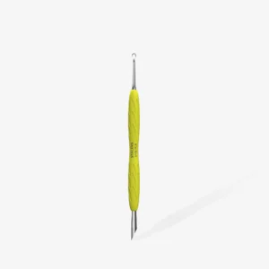 Staleks “Gummy” UNIQ 11 TYPE 2 Manicure pusher with silicone handle (slanted pusher + ring)