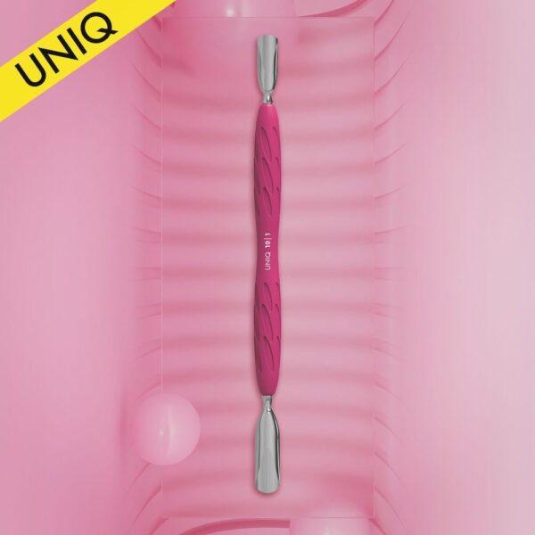 Staleks “Gummy” UNIQ 10 TYPE 1 Manicure pusher with silicone handle (wide rounded pusher + narrow rounded pusher)