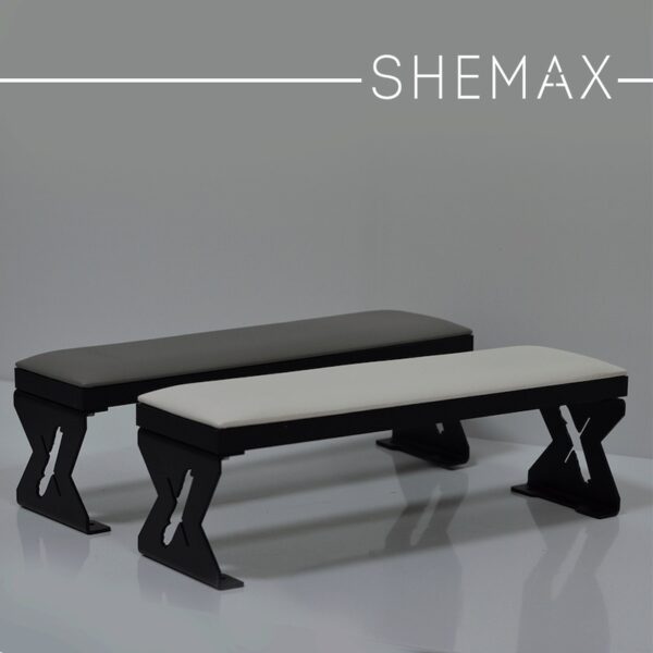 SHEMAX Armrest LUXARY, White on Black Legs