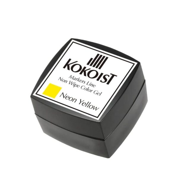 Kokoist ML-01 Markers Line Non Wipe Color Gel Thick, Neon Yellow
