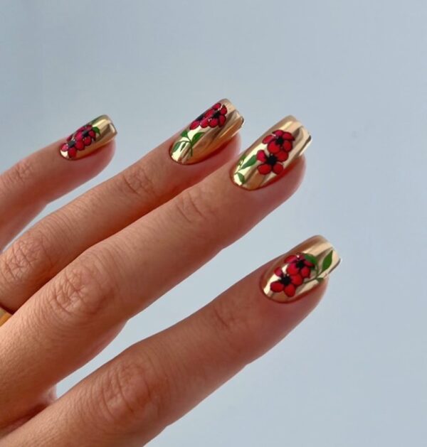 Nail Art House Chrome Powder, Gold Leaf