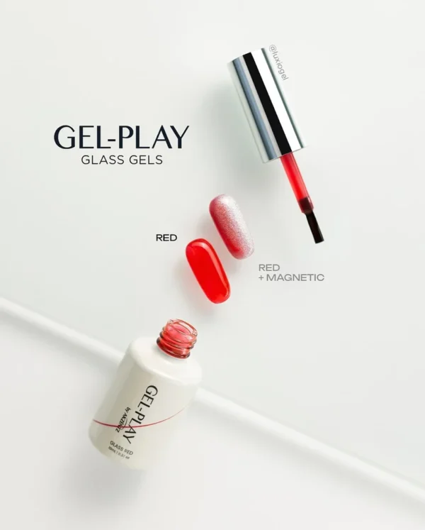 Akzentz Gel-Play Glass Gel Red