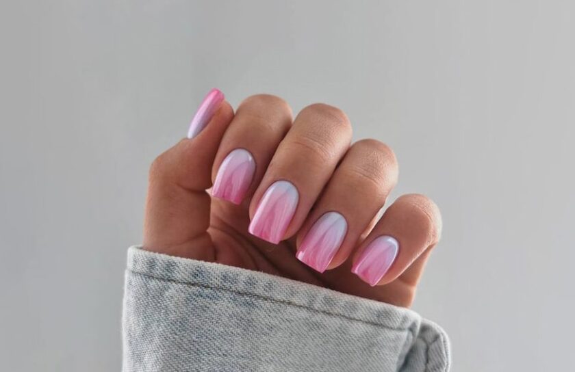 chip free mirror like chrome powder nails
