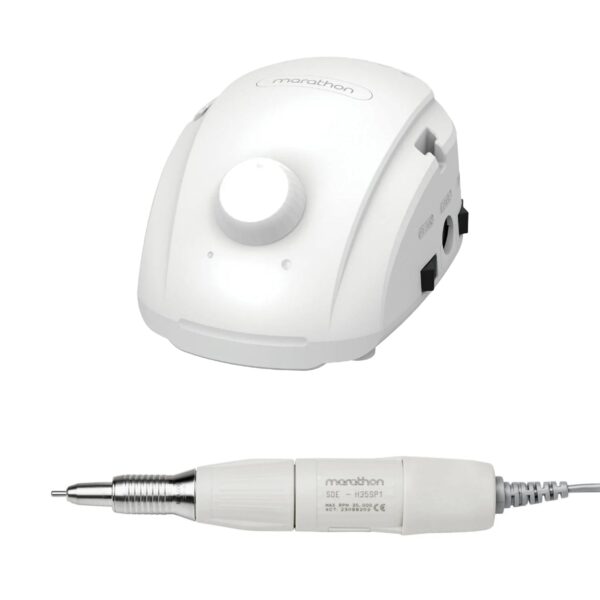 New Saeyang Marathon Champion 3 White H35SP1 Handpiece , Original E-File Nail Drill Machine