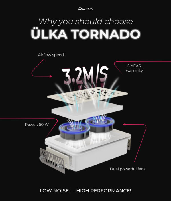 ULKA Tornado Built-In Dust Collector