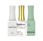 IZEMI Bundle The Master Base + Fast Ver + The Resin Non-wipe Top Coat Mid