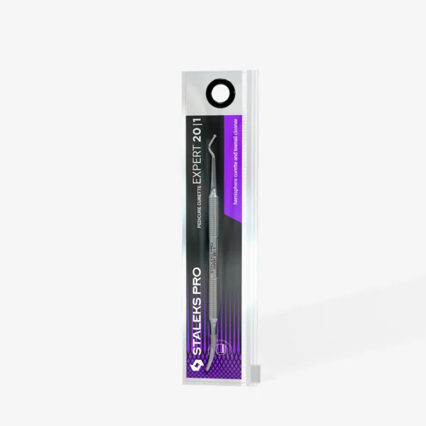 STALEKS PRO EXPERT 20/1 CUTICLE PUSHER (Hemisphere Curette And Toenail Cleaner)