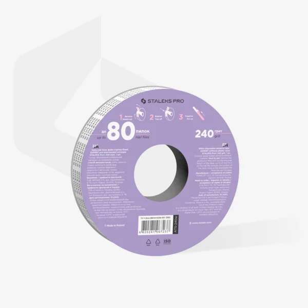 Staleks Disposable white abrasive tape EXPERT 240 grit